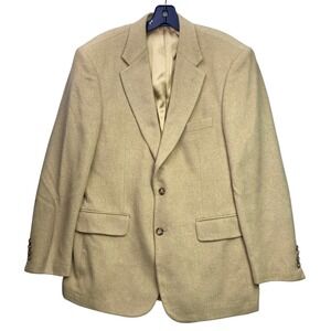 Camel Hair Blazer Mens 40R Sport Coat Jacket Office Career Preppy Academia